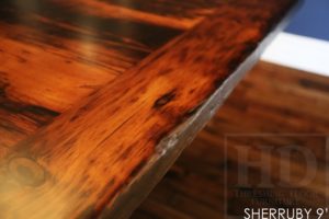 reclaimed wood table Ontario, Kanata, farmhouse table, mennonite table, mennonite furniture, rustic furniture, harvest table, reclaimed wood furniture