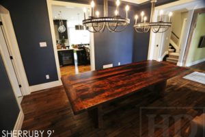 reclaimed wood table Ontario, Kanata, farmhouse table, mennonite table, mennonite furniture, rustic furniture, harvest table, reclaimed wood furniture