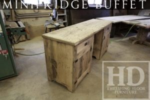 reclaimed wood cabinets Ontario, distressed wood credenza, Lee Valley Hardware, HD Threshing, HD Threshing Floor Furniture, rustic wood furniture Ontario, cottage furniture Ontario, mennonite furniture, mennonite built cabinet
