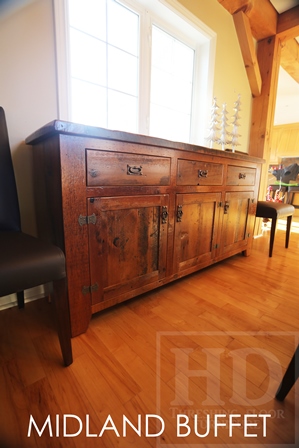 reclaimed wood buffet, reclaimed wood cabinet, Lee Valley Hardware, Hemlock Furniture, Mennonite Furniture, HD Threshing Floor Furniture, HD Threshing, solid wood furniture