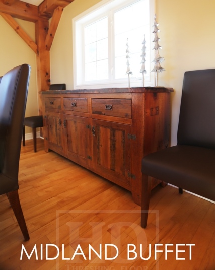 reclaimed wood buffet, reclaimed wood cabinet, Lee Valley Hardware, Hemlock Furniture, Mennonite Furniture, HD Threshing Floor Furniture, HD Threshing, solid wood furniture