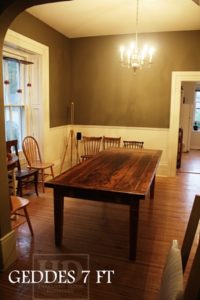 harvest tables Guelph Ontario, reclaimed wood tables Guelph, Ontario, epoxy, resin, hemlock threshing floor table, rustic wood table, rustic furniture, harvest tables Ontario, farmhouse tables Ontario, Gerald Reinink