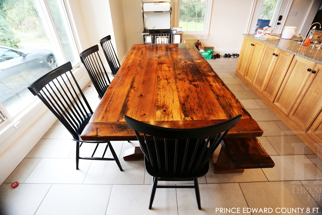 reclaimed wood furniture, Prince Edward County Ontario, HD Threshing, HD Threshing Floor Furniture, epoxy, threshing floor, mennonite furniture Ontario, amish furniture, rustic wood table, cottage furniture Ontario, farmhouse harvest tables, modern farmhouse
