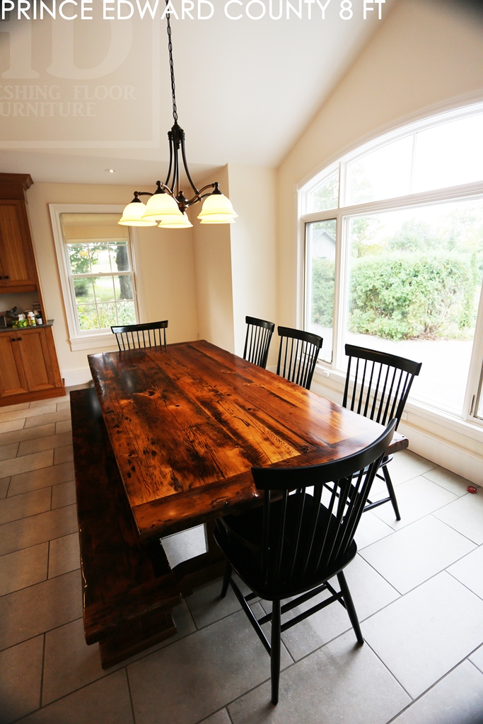 reclaimed wood furniture, Prince Edward County Ontario, HD Threshing, HD Threshing Floor Furniture, epoxy, threshing floor, mennonite furniture Ontario, amish furniture, rustic wood table, cottage furniture Ontario, farmhouse harvest tables, modern farmhouse
