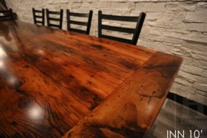 restaurant table tops Ontario, restaurant tables, reclaimed wood restaurant tables, commercial reclaimed wood furniture, epoxy, HD Threshing, HD Threshing Floor Furniture, restaurant, bistro tables