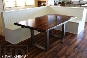 mennonite furniture Ontario, HD Threshing Floor Furniture, HD Threshing, reclaimed wood table Ontario, farmhouse table, rustic furniture, cottage furniture Ontario, Tiny Township Ontario, solid wood tables Ontario
