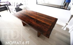 mennonite furniture Ontario, mennonite table, reclaimed wood table, HD Threshing Floor Furniture, HD Threshing, Toronto, Ontario, epoxy, Gerald Reinink, rustic wood furniture, farmhouse table, harvest table