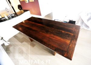 mennonite furniture Ontario, mennonite table, reclaimed wood table, HD Threshing Floor Furniture, HD Threshing, Toronto, Ontario, epoxy, Gerald Reinink, rustic wood furniture, farmhouse table, harvest table