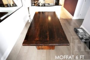 mennonite furniture Ontario, mennonite table, reclaimed wood table, HD Threshing Floor Furniture, HD Threshing, Toronto, Ontario, epoxy, Gerald Reinink, rustic wood furniture, farmhouse table, harvest table
