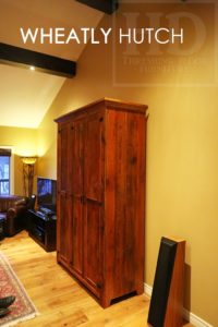 reclaimed wood hutch, reclaimed wood furniture Ontario, rustic wood hutch, rustic furniture, reclaimed wood cabinet, HD Threshing, HD Threshing Floor Furniture, Gerald Reinink, distressed wood furniture, mennonite built, mennonite furniture