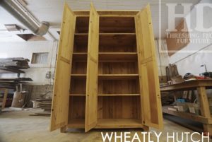 reclaimed wood hutch, reclaimed wood furniture Ontario, rustic wood hutch, rustic furniture, reclaimed wood cabinet, HD Threshing, HD Threshing Floor Furniture, Gerald Reinink, distressed wood furniture, mennonite built, mennonite furniture