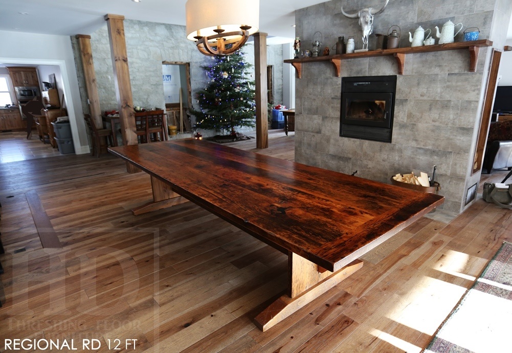 reclaimed wood table Puslinch, HD Threshing, HD Threshing Floor Furniture, farmhouse table, rustic table, Puslinch, mennonite furniture, amish furniture, Ontario wood