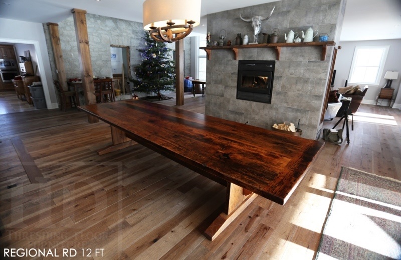 reclaimed wood table Puslinch, HD Threshing, HD Threshing Floor Furniture, farmhouse table, rustic table, Puslinch, mennonite furniture, amish furniture, Ontario wood 