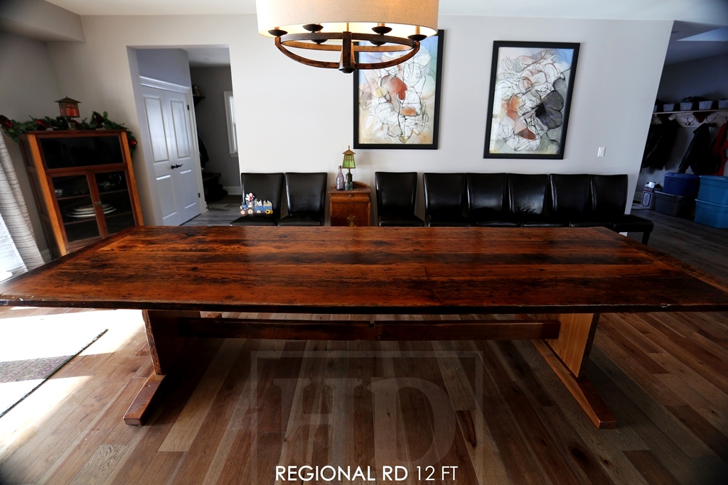 reclaimed wood table Puslinch, HD Threshing, HD Threshing Floor Furniture, farmhouse table, rustic table, Puslinch, mennonite furniture, amish furniture, Ontario wood 