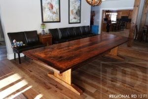 reclaimed wood table Puslinch, HD Threshing, HD Threshing Floor Furniture, farmhouse table, rustic table, Puslinch, mennonite furniture, amish furniture, Ontario wood