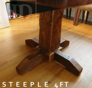 reclaimed wood pedestal table Ontario, epoxy, resin, HD Threshing, HD Threshing Floor Furniture, Gerald Reinink, rustic table, threshing floor table, mennonite furniture, solid wood furniture Ontario