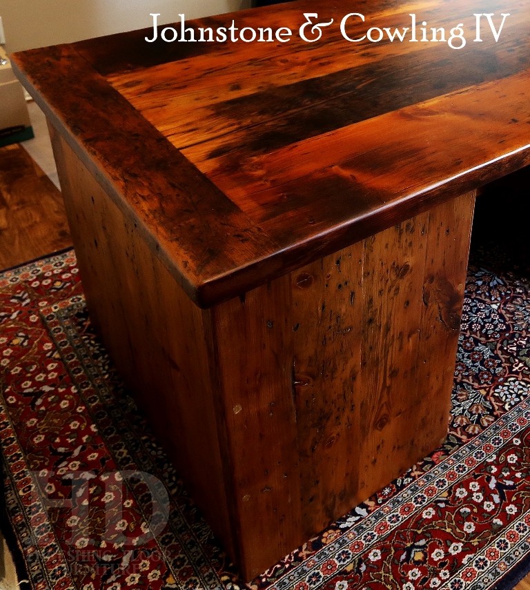 reclaimed wood pedestal table, epoxy, resin, epoxy, office furniture Ontario, desk, Lee Valley Hardware, barnwood desk, custom modern desk, mennonite furniture, mennonite built, amish furniture