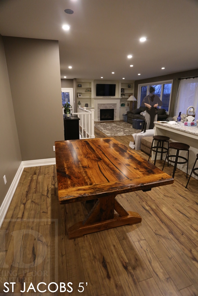 reclaimed wood tables St Jacobs, barnwood table, HD Threshing, HD Threshing Floor Furniture, St. Jacobs, Ontario, mennonite furniture St. Jacobs, rustic furniture, farmhouse table, harvest table