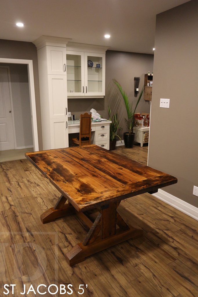 reclaimed wood tables St Jacobs, barnwood table, HD Threshing, HD Threshing Floor Furniture, St. Jacobs, Ontario, mennonite furniture St. Jacobs, rustic furniture, farmhouse table, harvest table