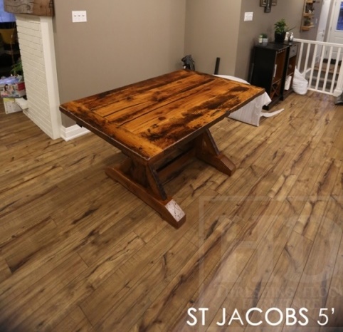 reclaimed wood tables St Jacobs, barnwood table, HD Threshing, HD Threshing Floor Furniture, St. Jacobs, Ontario, mennonite furniture St. Jacobs, rustic furniture, farmhouse table, harvest table