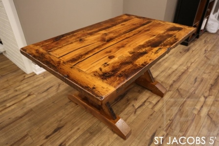 reclaimed wood tables St Jacobs, barnwood table, HD Threshing, HD Threshing Floor Furniture, St. Jacobs, Ontario, mennonite furniture St. Jacobs, rustic furniture, farmhouse table, harvest table