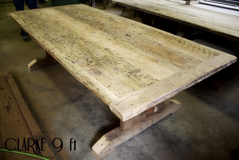 reclaimed wood furniture Barrie Ontario, epoxy, mennonite furniture, amish furniture, original edges, rustic table, farmhouse table, harvest table, country style tables Ontario