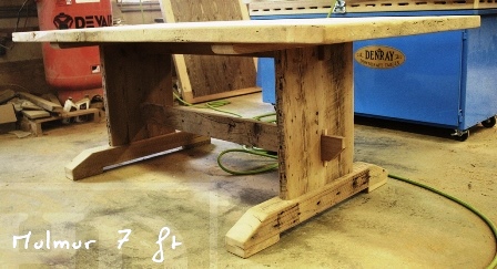 reclaimed wood table, mulmur, ontario, farmhouse table, rustic furniture, solid wood furniture, epoxy, resin, HD Threshing, HD Threshing Floor Furniture, mennonite furniture, reclaimed wood benches