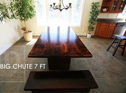 reclaimed wood farmhouse table Big Chute Ontario, Big Chute, reclaimed wood table, HD Threshing, HD Threshing Floor Furniture, epoxy, resin, Gerald Reinink, mennonite furniture, amish furniture, solid wood table, live edge