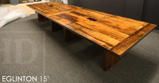 boardroom table, boardroom tables Toronto, Ontario, epoxy, resin, office furniture Ontario, conference table, reclaimed wood tables Ontario, mennonite furniture, amish furniture, rustic table