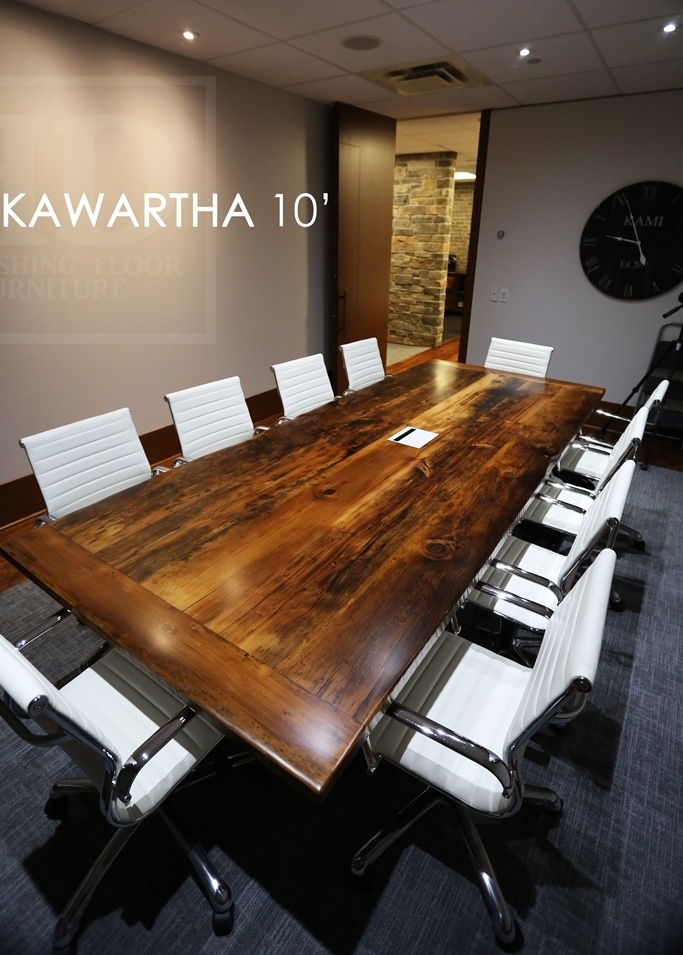 reclaimed wood table Ontario, boardroom table Ontario, epoxy, resin, HD Threshing, HD Threshing Floor Furniture, live edge, solid wood furniture, mennonite furniture, barnwood table, rustic wood table, metal base table, conference tables