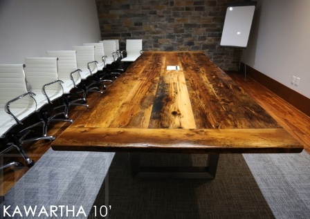 reclaimed wood table Ontario, boardroom table Ontario, epoxy, resin, HD Threshing, HD Threshing Floor Furniture, live edge, solid wood furniture, mennonite furniture, barnwood table, rustic wood table, metal base table, conference tables