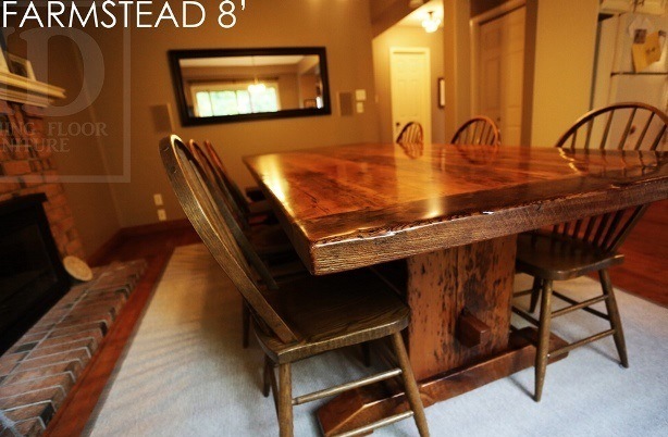 trestle table, reclaimed wood table Ontario, epoxy, resin, mennonite furniture, HD Threshing, HD Threshing Floor Furniture, solid wood furniture, reclaimed wood furniture Ontario