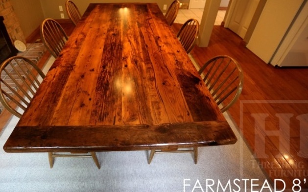 trestle table, reclaimed wood table Ontario, epoxy, resin, mennonite furniture, HD Threshing, HD Threshing Floor Furniture, solid wood furniture, reclaimed wood furniture Ontario