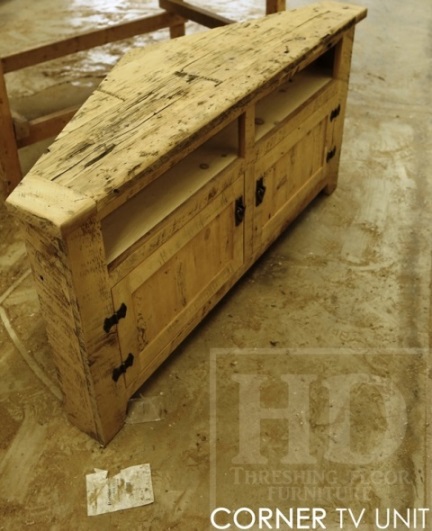 Reclaimed Wood Rustic Tv Cabinet Ontario Mennonite Furniture Epoxy