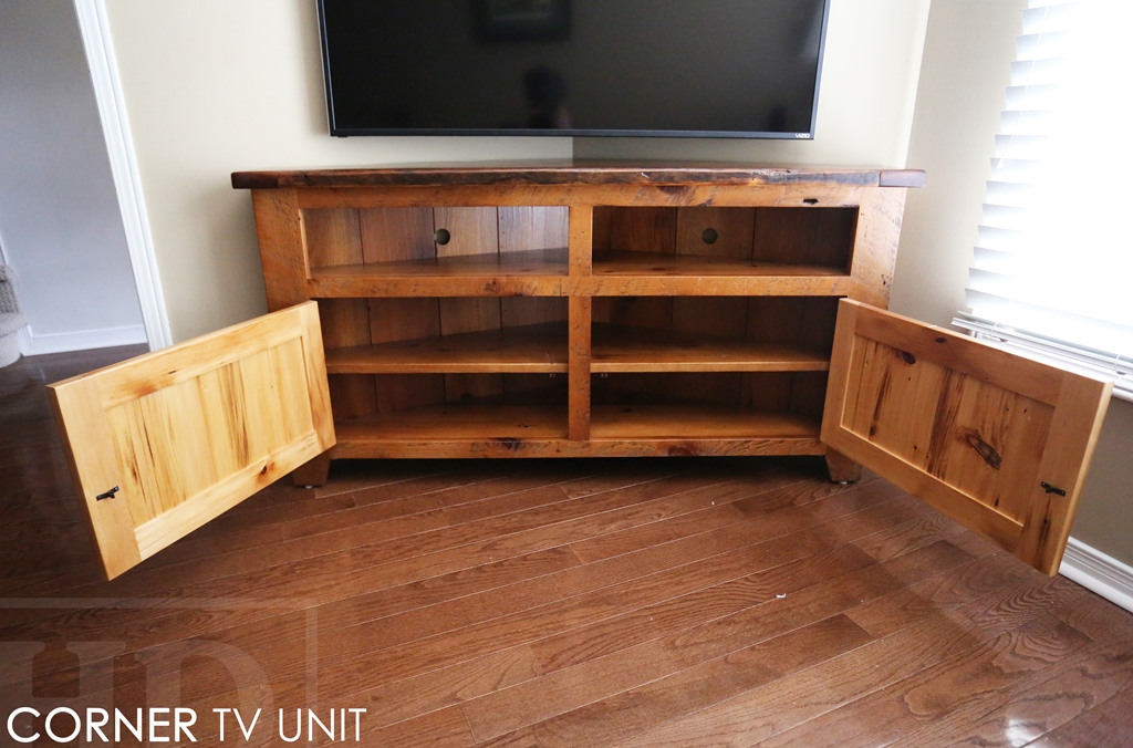 Reclaimed Wood Rustic Tv Cabinet Ontario Mennonite Furniture Epoxy