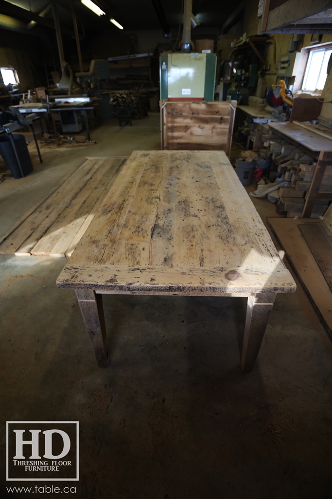 reclaimed wood table, ontario pioneer history, pioneer furniture, pioneer lifestyle, pioneer furniture remakes, mennonite furniture, antique furniture reproductions, movie set furniture, Gerald Reinink