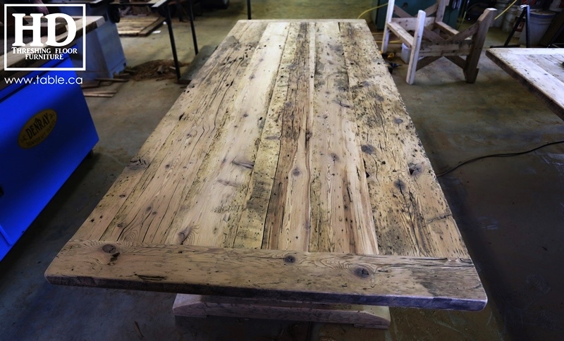 reclaimed wood table, ontario pioneer history, pioneer furniture, pioneer lifestyle, pioneer furniture remakes, mennonite furniture, antique furniture reproductions, movie set furniture, Gerald Reinink