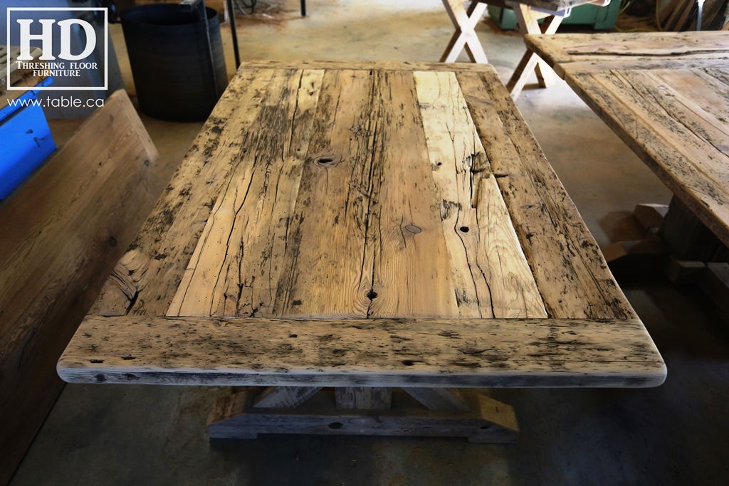 reclaimed wood table, ontario pioneer history, pioneer furniture, pioneer lifestyle, pioneer furniture remakes, mennonite furniture, antique furniture reproductions, movie set furniture, Gerald Reinink