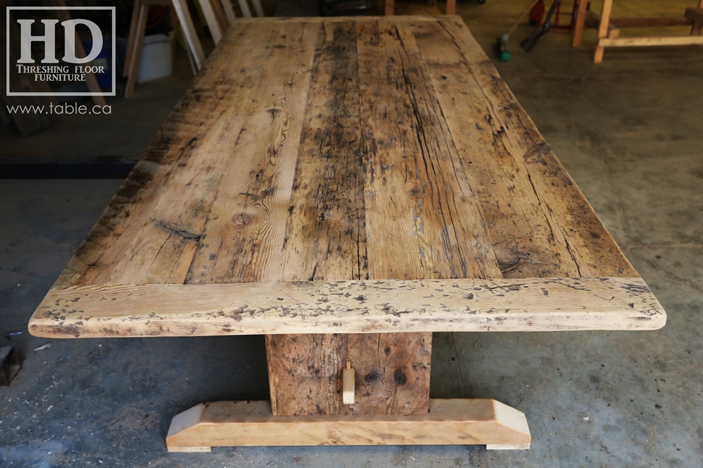 reclaimed wood table, ontario pioneer history, pioneer furniture, pioneer lifestyle, pioneer furniture remakes, mennonite furniture, antique furniture reproductions, movie set furniture, Gerald Reinink