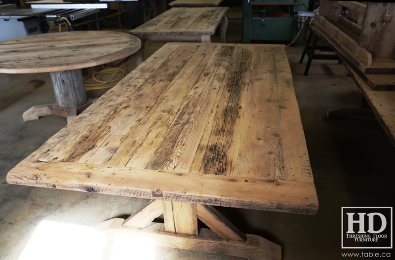 reclaimed wood table, ontario pioneer history, pioneer furniture, pioneer lifestyle, pioneer furniture remakes, mennonite furniture, antique furniture reproductions, movie set furniture, Gerald Reinink