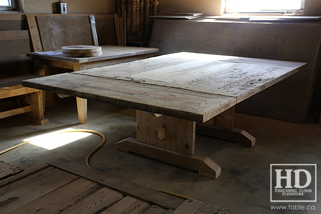 reclaimed wood table, ontario pioneer history, pioneer furniture, pioneer lifestyle, pioneer furniture remakes, mennonite furniture, antique furniture reproductions, movie set furniture, Gerald Reinink