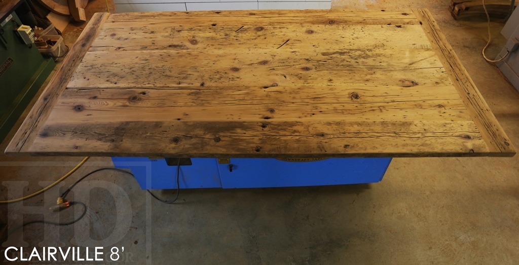 metal base reclaimed wood table, barnwood table, solid wood furniture, mennonite furniture, epoxy, resin, reclaimed hemlock table, recycled wood table, rustic furniture, rustic cottage table, distressed wood table, mennonite furniture Cambridge