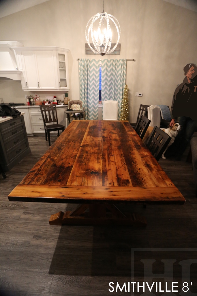 furniture Smithville, reclaimed wood tables Ontario, epoxy, resin, cottage style furniture, rustic furniture, rustic reclaimed wood tables, live edge, sawbuck table, mennonite furniture Cambridge, HD Threshing, HD Threshing Floor Furniture 