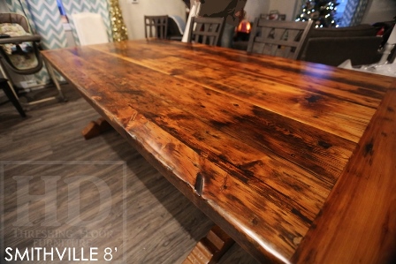 furniture Smithville, reclaimed wood tables Ontario, epoxy, resin, cottage style furniture, rustic furniture, rustic reclaimed wood tables, live edge, sawbuck table, mennonite furniture Cambridge, HD Threshing, HD Threshing Floor Furniture 