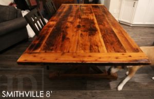 furniture Smithville, reclaimed wood tables Ontario, epoxy, resin, cottage style furniture, rustic furniture, rustic reclaimed wood tables, live edge, sawbuck table, mennonite furniture Cambridge, HD Threshing, HD Threshing Floor Furniture