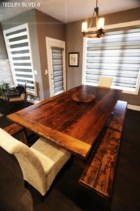 reclaimed wood furniture, Ontario, Brantford, HD Threshing, HD Threshing Floor Furniture, Gerald Reinink, epoxy, resin, mennonite furniture, farmhouse tables Ontario, rustic furniture Ontario, solid wood furniture