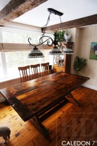 rustic furniture Ontario, reclaimed wood tables Ontario, mennonite furniture, barnwood table, sawbuck table, solid wood furniture Ontario, HD Threshing, HD Threshing Floor Furniture, farmhouse style, country style table, cottage table, cottage furniture Ontario, epoxy, resin