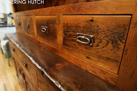 reclaimed wood hutch Ontario, rustic wood hutch. custom made hutch Ontario, HD Threshing, epoxy, resin, modern farmhouse, mennonite furniture, reclaimed wood cabinetry, epoxy finish, country