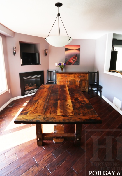 reclaimed wood table, Cambridge, Ontario, mennonite furniture Cambridge, rustic table, barnwood table, HD Threshing, HD Threshing Floor Furniture , Gerald Reinink, epoxy, resin, farmhouse table, harvest tables Toronto, solid wood furniture, live edge, recycled wood furniture