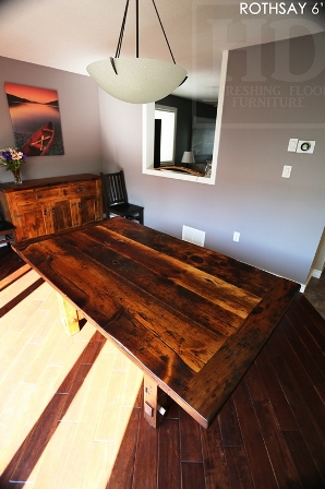 reclaimed wood table, Cambridge, Ontario, mennonite furniture Cambridge, rustic table, barnwood table, HD Threshing, HD Threshing Floor Furniture , Gerald Reinink, epoxy, resin, farmhouse table, harvest tables Toronto, solid wood furniture, live edge, recycled wood furniture